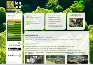Páginas web de naturaleza en Vitoria - José Sebastián Estévez